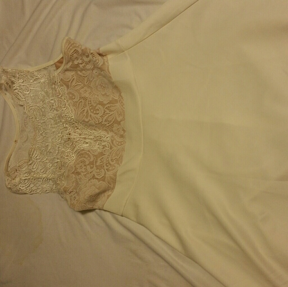 A ivory lacey dress!